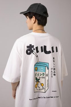 Y2K Grunge Japanese Graphic Tee - Retro 90S Fashion, Summer Y2K Outfits, Pastel Goth Style
