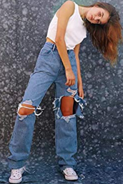 Y2K Grunge Jeans - Retro 90S Fashion, Summer Outfits, Gothic Y2K, Hip Hop Style