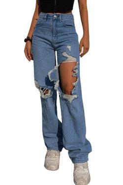 Y2K Grunge Jeans - Retro 90S Fashion, Summer Outfits, Gothic Y2K, Hip Hop Style