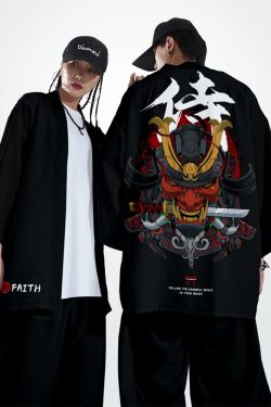 Y2K Grunge Kimono - 90S Retro Summer Outfit, Gothic Y2K Fashion, Pastel Goth Style