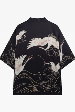 Y2K Grunge Kimono Jacket - Retro 90S Fashion, Summer Y2K Outfits, Gothic Y2K Style