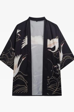 Y2K Grunge Kimono Jacket - Retro 90S Fashion, Summer Y2K Outfits, Gothic Y2K Style