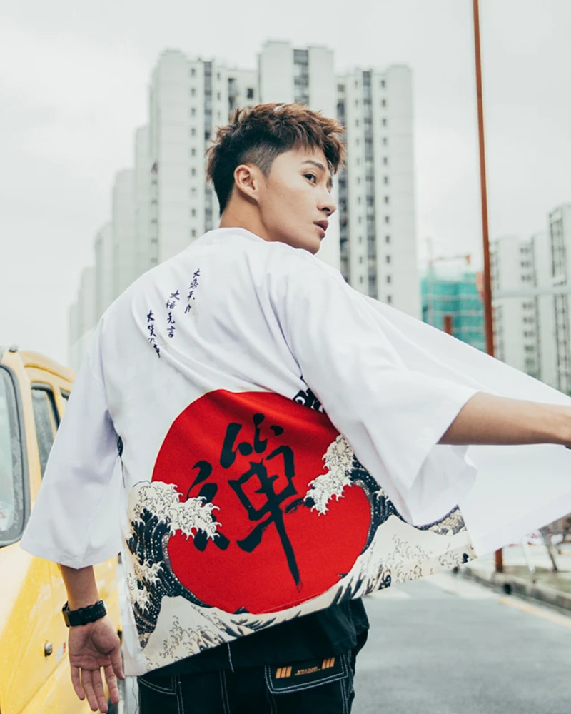 Y2K Grunge Kimono Jacket For Men - Retro 90S Fashion, Summer Outfits, And Party Looks Y2K Grunge Kimono Jacket For Men - Retro 90S Fashion, Summer Outfits, And Party Looks