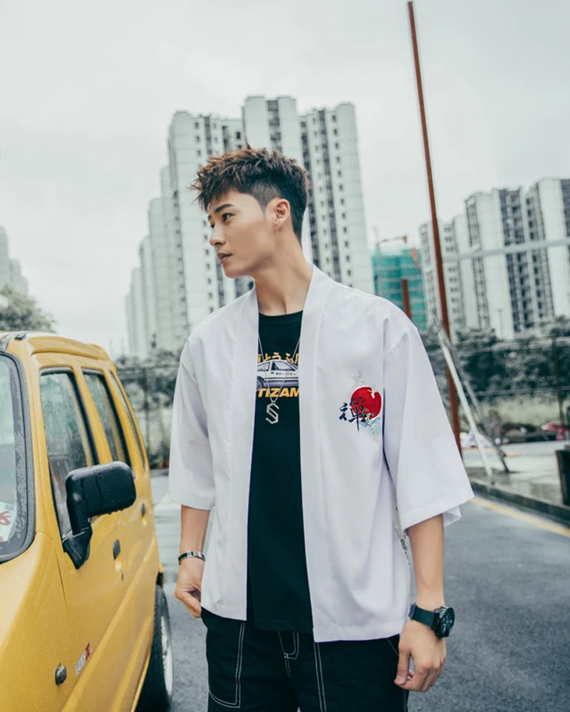 Y2K Grunge Kimono Jacket For Men - Retro 90S Fashion, Summer Outfits, And Party Looks Y2K Grunge Kimono Jacket For Men - Retro 90S Fashion, Summer Outfits, And Party Looks