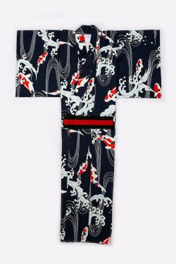 Y2K Grunge Koi Fish Kimono - Retro 90S Summer Outfit, Pastel Goth, Y2K Party & Club Fashion