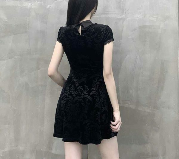 Y2K Grunge Lace Patch Work Dress - 90S Fashion, Retro Style, Summer Y2K Outfits, Gothic Y2K