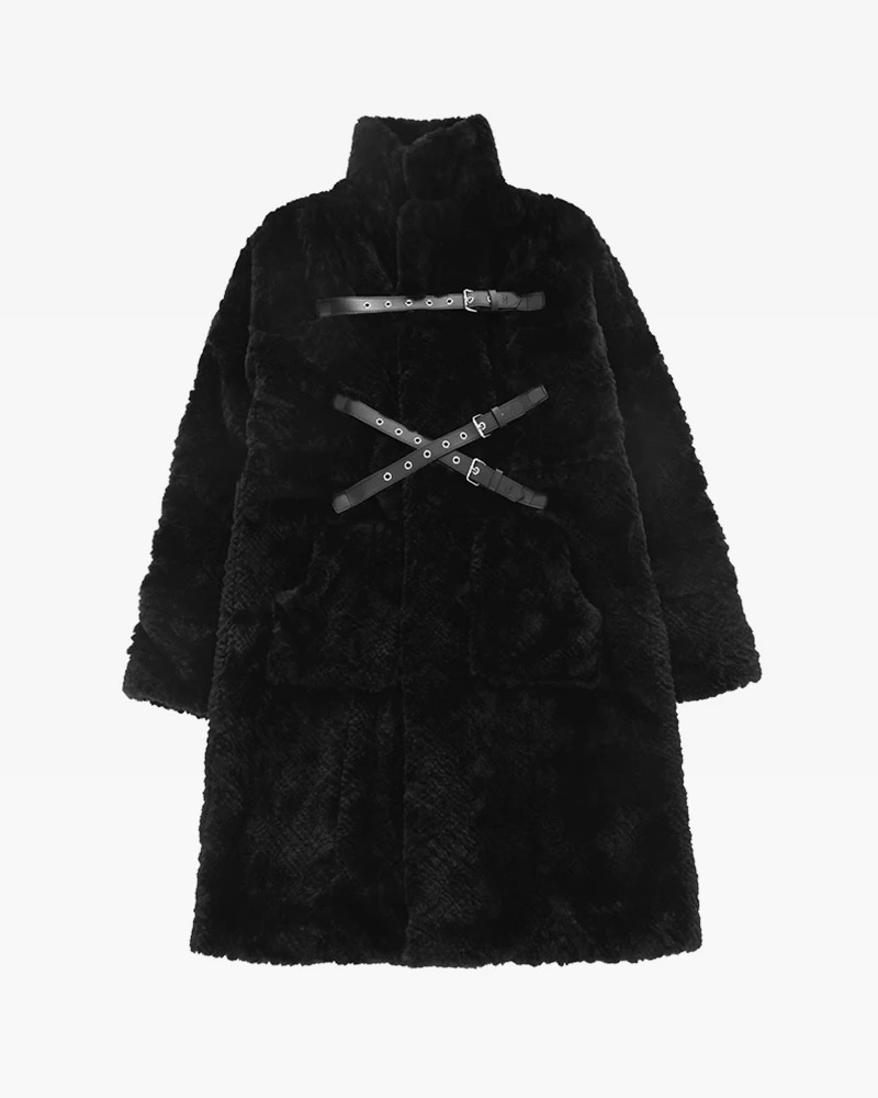 Y2K Grunge Long Black Faux Fur Coat - Retro 90S Fashion, Gothic Y2K, Party & Club Outfits Y2K Grunge Long Black Faux Fur Coat - Retro 90S Fashion, Gothic Y2K, Party & Club Outfits