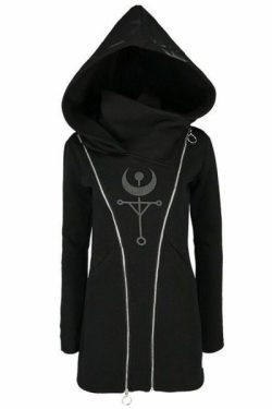 Y2K Grunge Long Sleeve Double Zipper Hoodie - 90S Retro, Summer Outfits, Y2K Fashion