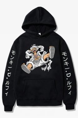 Y2K Grunge Luffy Gear 5 Hoodie - Retro 90S Fashion, Summer Y2K Outfits, Pastel Goth Style