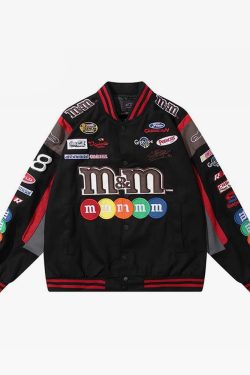 Y2K Grunge M&M Jacket - Retro 90S Fashion, Summer Outfits, Popstar & Club Party Style