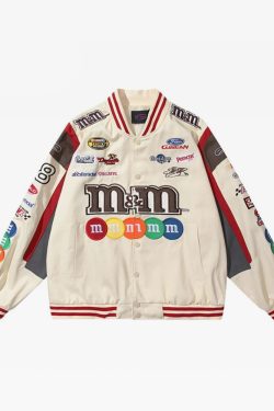 Y2K Grunge M&M Jacket - Retro 90S Fashion, Summer Outfits, Popstar & Club Party Style