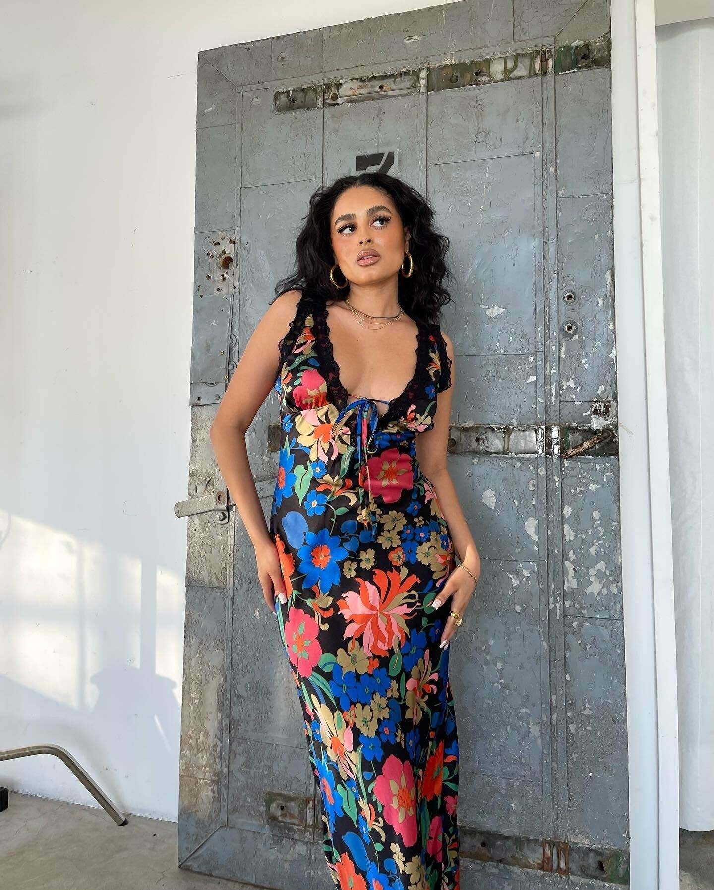 Y2K Grunge Maxi Dress - Retro 90S Summer Outfit, Gothic Y2K Fashion, Pastel Goth Style Y2K Grunge Maxi Dress - Retro 90S Summer Outfit, Gothic Y2K Fashion, Pastel Goth Style