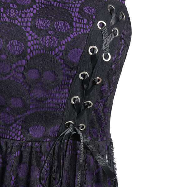 Y2K Grunge Mesh Sleeveless Dress - 90S Fashion, Retro Style, Summer Y2K Outfits, Gothic Y2K