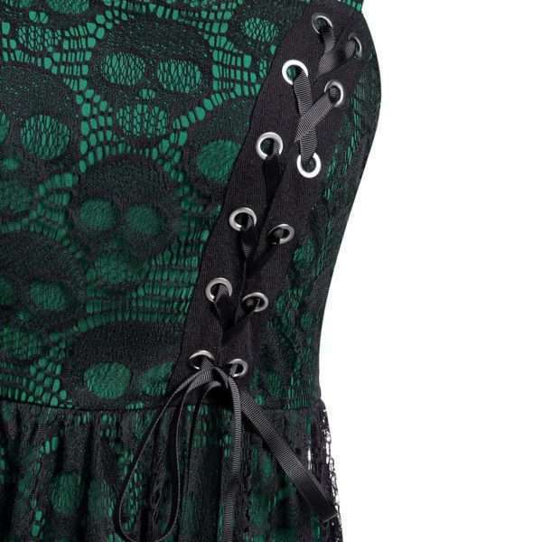 Y2K Grunge Mesh Sleeveless Dress - 90S Fashion, Retro Style, Summer Y2K Outfits, Gothic Y2K