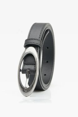 Y2K Grunge Oval Buckle Belt - Retro 90S Fashion, Gothic Y2K, Pastel Goth, Y2K Club Out