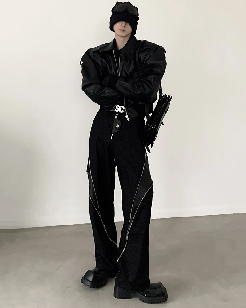 Y2K Grunge Oversized Leather Jacket - 90S Retro Style, Y2K Fashion, Gothic Y2K Outfits Y2K Grunge Oversized Leather Jacket - 90S Retro Style, Y2K Fashion, Gothic Y2K Outfits