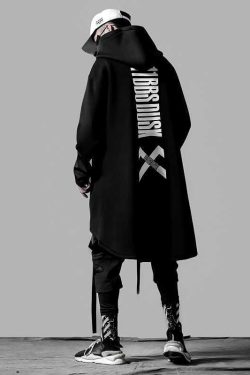 Y2K Grunge Oversized Long Cloak - 90S Fashion, Retro Style, Gothic Y2K, Summer Outfits