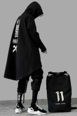 Y2K Grunge Oversized Long Cloak - 90S Fashion, Retro Style, Gothic Y2K, Summer Outfits