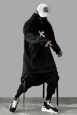 Y2K Grunge Oversized Long Cloak - 90S Fashion, Retro Style, Gothic Y2K, Summer Outfits