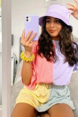 Y2K Grunge Oversized Tie Dye Top - Retro 90S Fashion, Summer Y2K Outfits, Pastel Goth Style