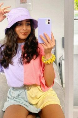 Y2K Grunge Oversized Tie Dye Top - Retro 90S Fashion, Summer Y2K Outfits, Pastel Goth Style