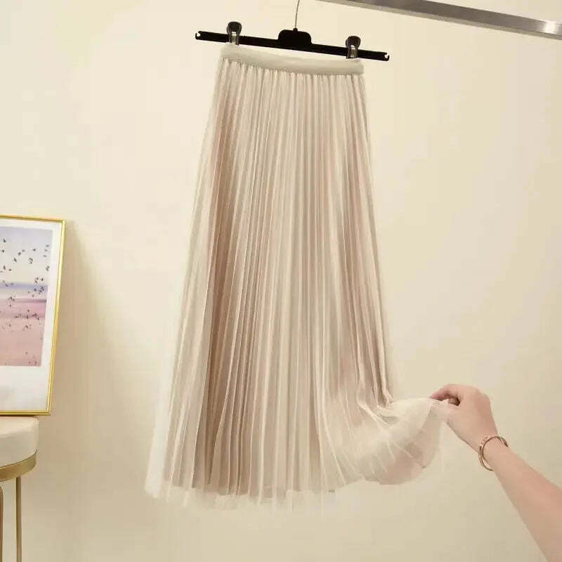 Y2K Grunge Oversized Two-Piece Set: Long Coat Suit & Mesh Skirt With Belt - Retro 90S Fashion