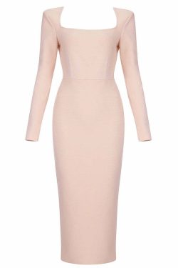 Y2K Grunge Paige Midi Dress - Retro 90S Summer Outfit, Pastel Goth, Y2K Party & Club Fashion