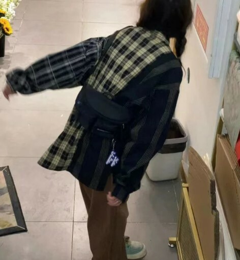 Y2K Grunge Patchwork Plaid Long Sleeve - Retro 90S Summer Outfit, Gothic Y2K Fashion Y2K Grunge Patchwork Plaid Long Sleeve - Retro 90S Summer Outfit, Gothic Y2K Fashion