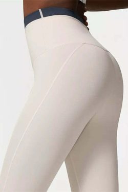 Y2K Grunge Peyton Sports Bra & Leggings Set - Milk White Retro 90S Summer Outfit