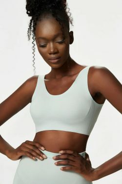 Y2K Grunge Peyton Sports Bra & Leggings Set Ice Grey - 90S Retro Summer Outfit