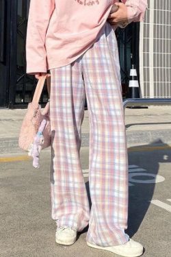 Y2K Grunge Plaid Cargo Pants - 90S Retro Style, Summer Outfits, Y2K Fashion Essentials