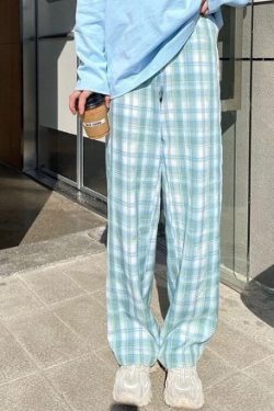 Y2K Grunge Plaid Cargo Pants - 90S Retro Style, Summer Outfits, Y2K Fashion Essentials