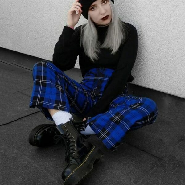 Y2K Grunge Plaid Pants - Retro 90S Fashion, Summer Y2K Outfits, Gothic Y2K Style Y2K Grunge Plaid Pants - Retro 90S Fashion, Summer Y2K Outfits, Gothic Y2K Style