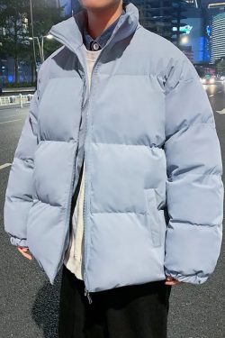 Y2K Grunge Puffer Jacket - Retro 90S Fashion, Summer Outfits, And Pastel Goth Style