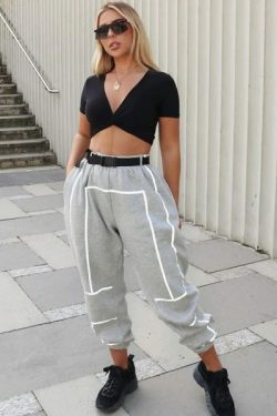 Y2K Grunge Reflective Cargo Pants - 90S Fashion, Summer Outfits, Retro Style, Y2K Club Fits
