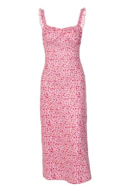 Y2K Grunge Rose Midi Dress - 90S Fashion, Summer Outfits, Retro Style, Y2K Party Look