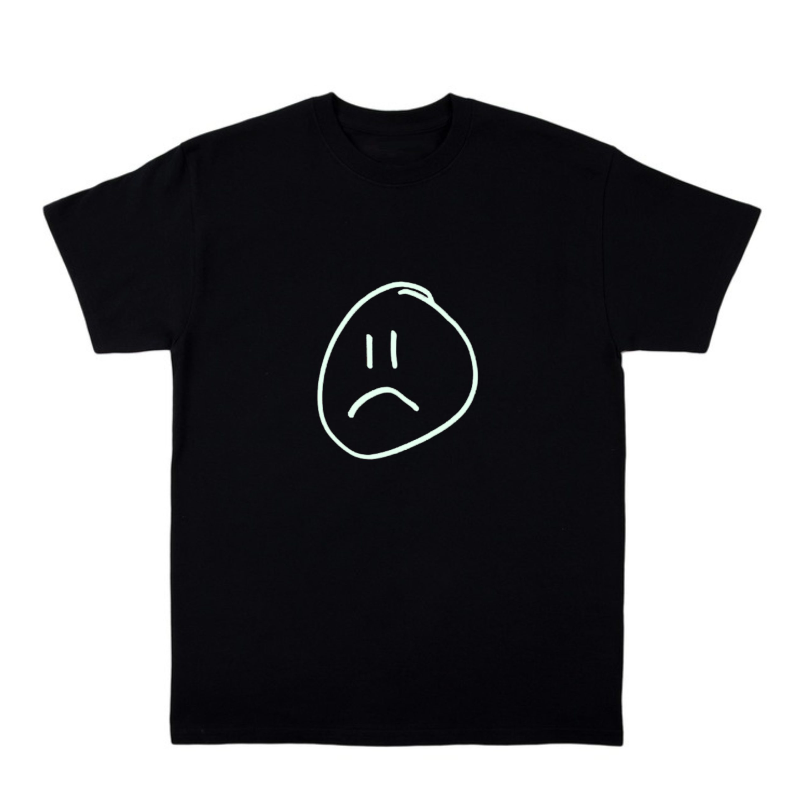 Y2K Grunge Sad Smiley Face Shirt - Retro 90S Summer Outfit, Pastel Goth, Y2K Popstar Style