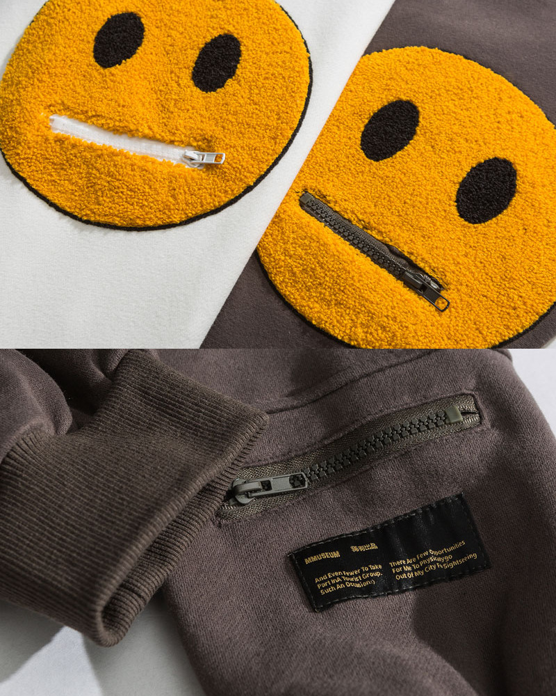 Y2K Grunge Smiley Face Hoodie - Retro 90S Fashion, Summer Y2K Outfits, Pastel Goth Style Y2K Grunge Smiley Face Hoodie - Retro 90S Fashion, Summer Y2K Outfits, Pastel Goth Style