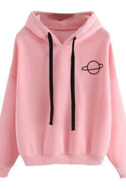 Y2K Grunge Space Logo Hoodie - Retro 90S Fashion, Summer Outfits, And Pastel Goth Style