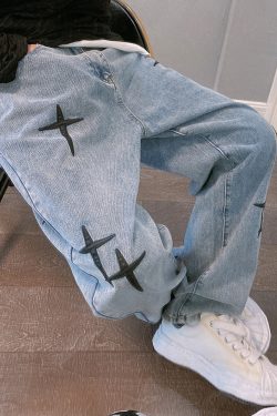 Y2K Grunge Sparkle Jeans - Retro 90S Fashion, Summer Outfits, And Party Looks