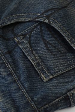 Y2K Grunge Spider Shorts - Retro 90S Summer Outfit, Pastel Goth, Hip Hop Fashion