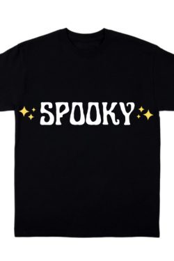 Y2K Grunge Spooky Shirt - Retro 90S Fashion, Summer Outfits, Gothic Y2K, Pastel Goth Style