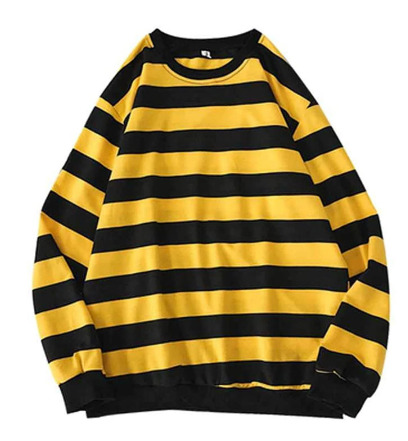 Y2K Grunge Striped Long Sleeve Shirt - Retro 90S Fashion, Summer Y2K Outfits, Pastel Goth Style Y2K Grunge Striped Long Sleeve Shirt - Retro 90S Fashion, Summer Y2K Outfits, Pastel Goth Style