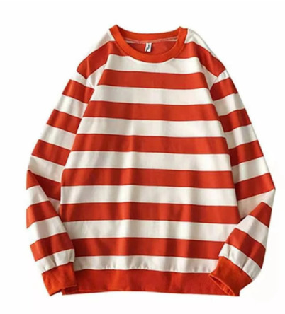 Y2K Grunge Striped Long Sleeve Shirt - Retro 90S Fashion, Summer Y2K Outfits, Pastel Goth Style Y2K Grunge Striped Long Sleeve Shirt - Retro 90S Fashion, Summer Y2K Outfits, Pastel Goth Style