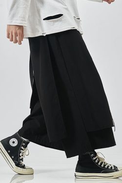 Y2K Grunge Summer Hakama Pants - Retro 90S Fashion, Pastel Goth, Y2K Club & Party Outfits
