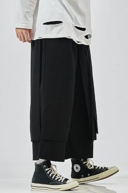 Y2K Grunge Summer Hakama Pants - Retro 90S Fashion, Pastel Goth, Y2K Club & Party Outfits