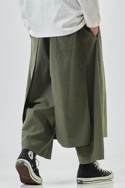 Y2K Grunge Summer Hakama Pants - Retro 90S Fashion, Pastel Goth, Y2K Club & Party Outfits
