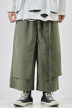 Y2K Grunge Summer Hakama Pants - Retro 90S Fashion, Pastel Goth, Y2K Club & Party Outfits