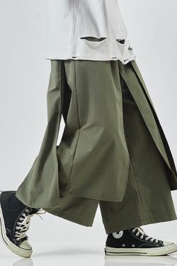 Y2K Grunge Summer Hakama Pants - Retro 90S Fashion, Pastel Goth, Y2K Club & Party Outfits