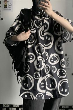 Y2K Grunge Summer Outfit - I Promise I'M Happy Retro 90S Tee For Women